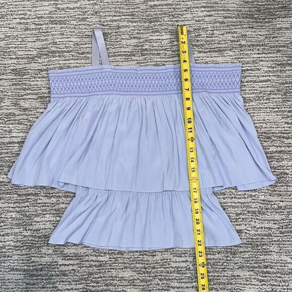NWT Ramy Brook Shari Blue Layered Top Small - Picture 8 of 12
